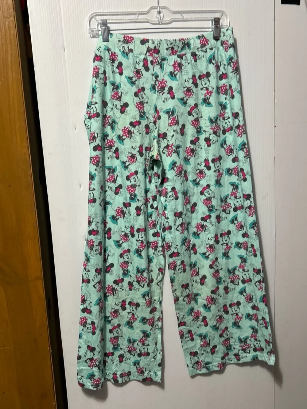 Disney Mint Green Minnie Mouse Pajama Pants with Pink Accents - Picture 2 of 5